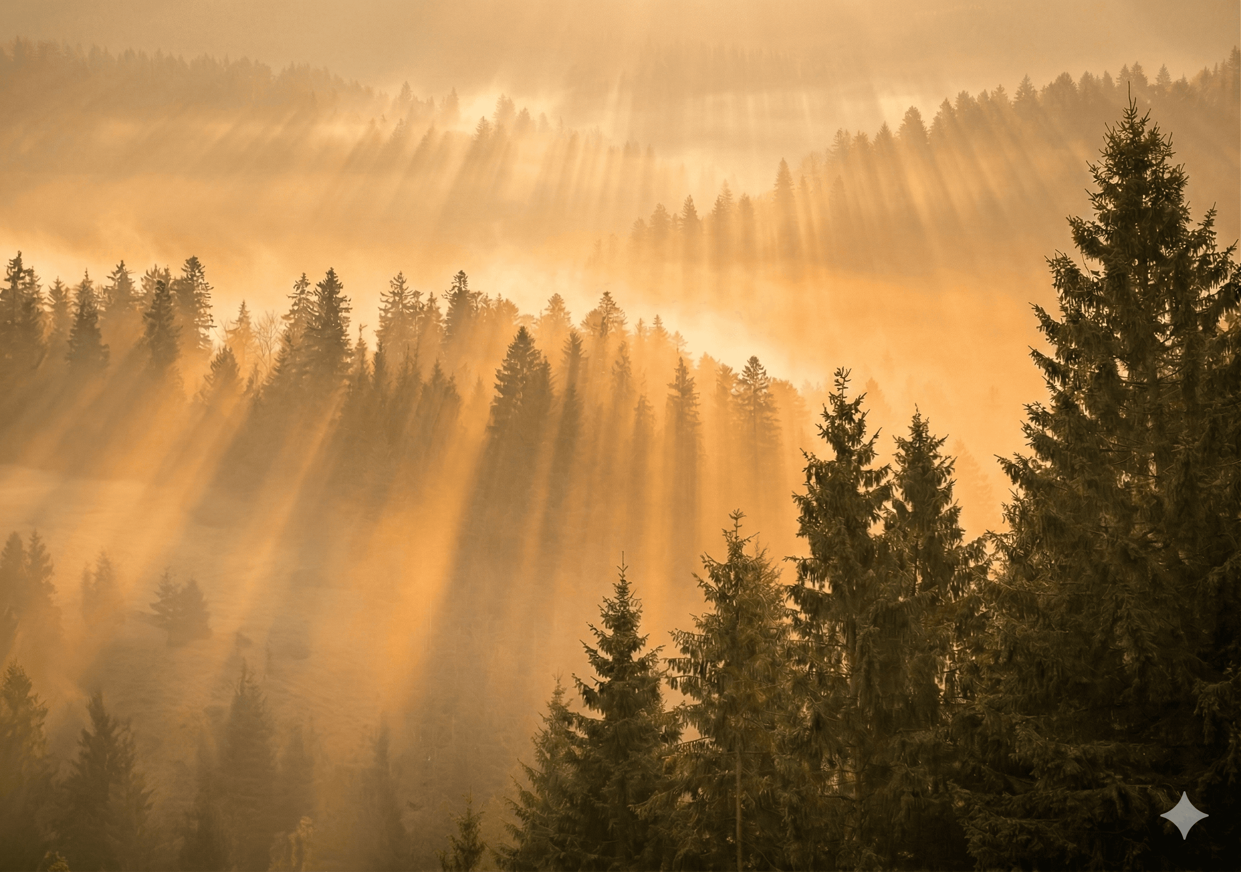 Forest Sunlight Background